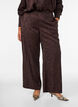 Losse broek met paisleypatroon en hoge taille, Bruin, Model image number 2