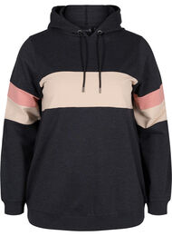 Sweatshirt met capuchon en trackdetails, DGM/Rose