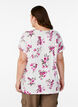 T-shirt met bloemenprint, Roze, Model image number 2