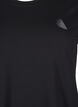 Slim fit sport T-shirt met ronde hals, Black, Packshot image number 2