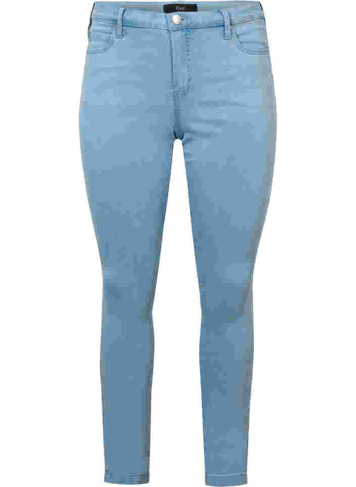 super slim fit Amy jeans met hoge taille, Ex Lgt Blue, Packshot image number 0