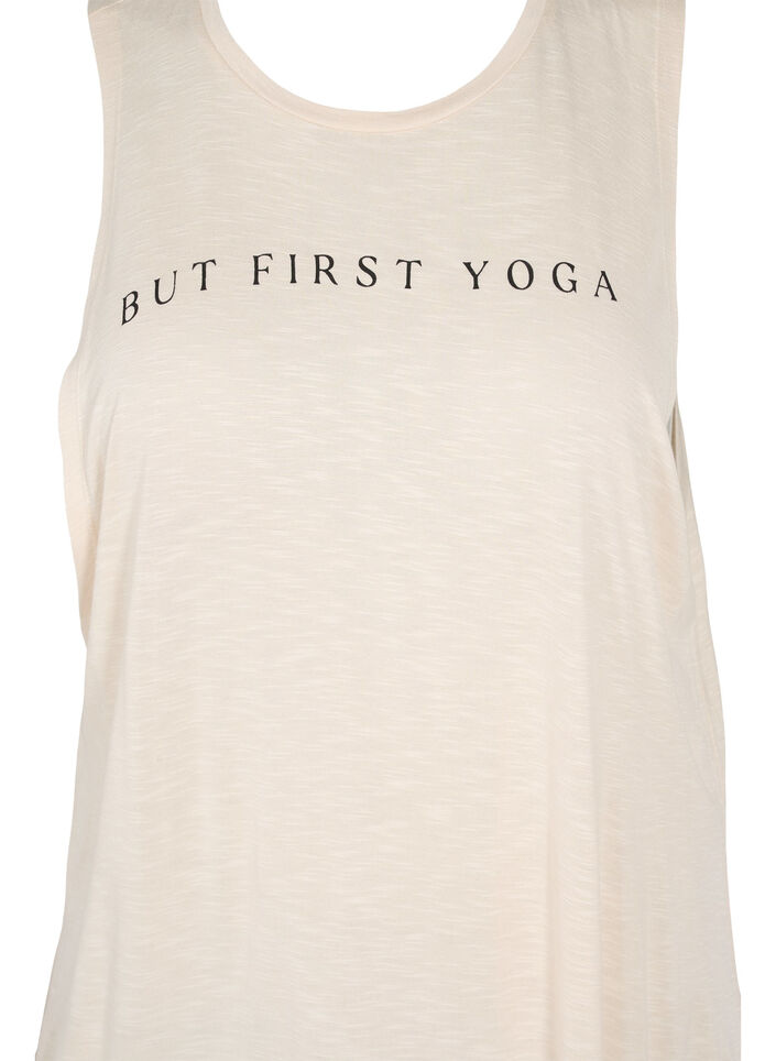 Mouwloze trainingstop van viscose, Lilac Ash w. BlackP., Packshot image number 2