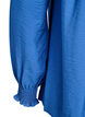 Viscose blouse met smock en geplooide details, Blauw, Packshot image number 3