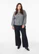 Vest van ribtricot met knopen, Grijs, Model image number 1