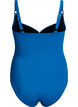 Gewatteerd badpak met draperie, Blauw, Packshot image number 1