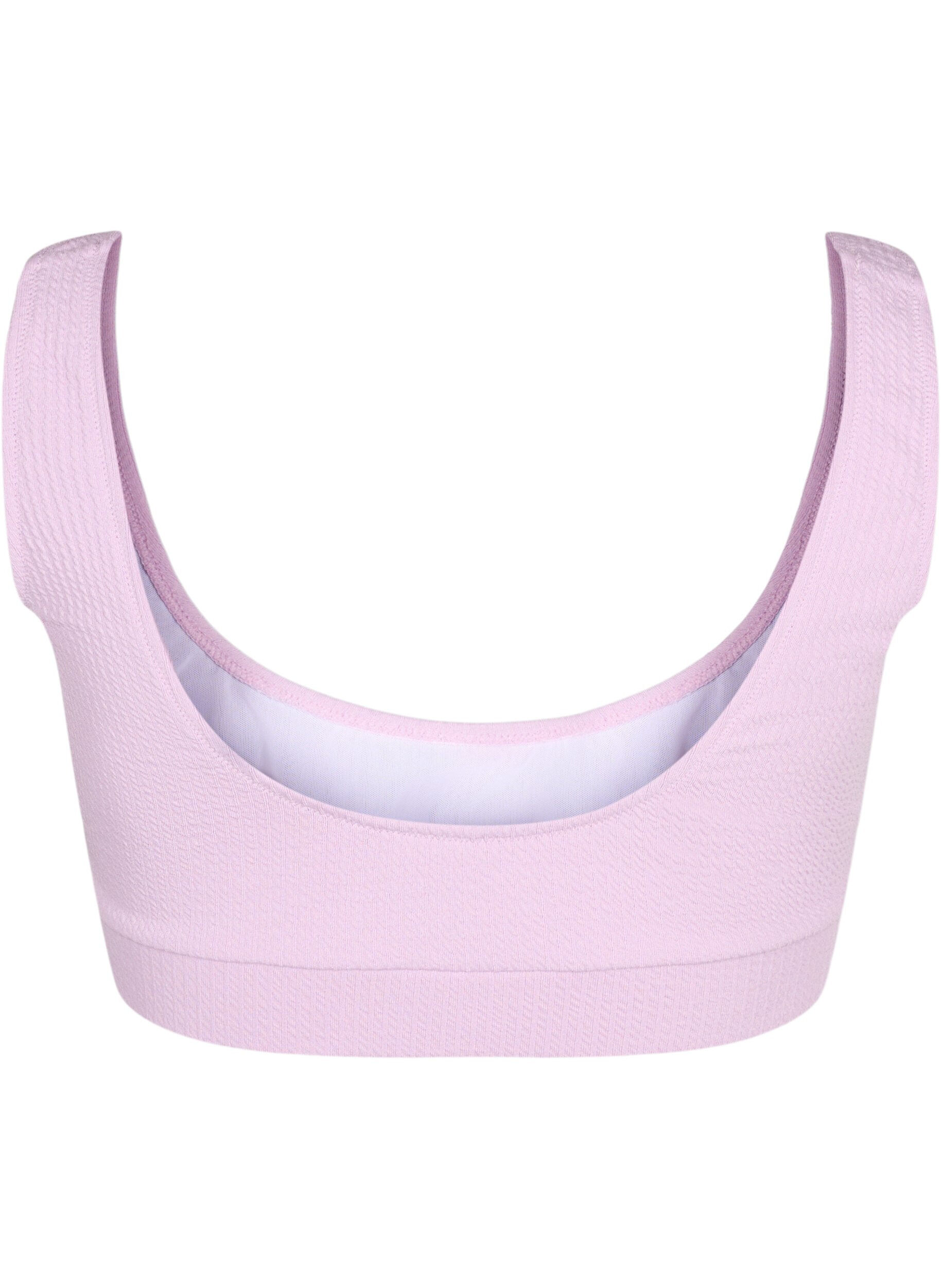 Zizzi Bikinitop met cr&ecirc;pestructuur, Orchid Bouquet, Packshot image number 1