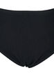 Bikinibroekje met hoge taille en cr&ecirc;pe structuur, Black, Packshot image number 2