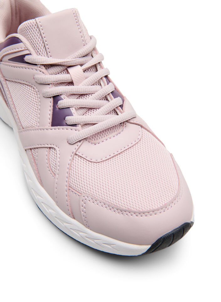 Wide fit - Sportieve sneakers, Roze, Packshot image number 3