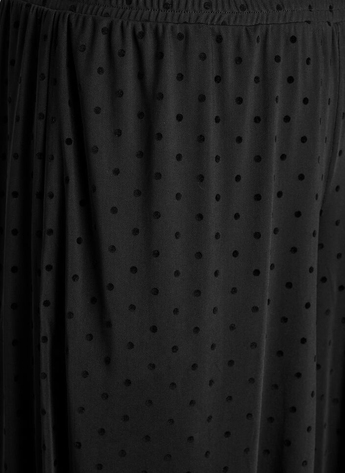 Mesh ballonnenbroek met polkadots, Zwart, Packshot image number 2