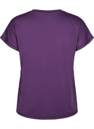Los trainings-T-shirt met v-hals, Purple Pennant, Packshot image number 1