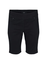 Shorts met strakke pasvorm en achterzakken, Black