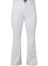 Ellen bootcut jeans met hoge taille, White