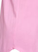 Nachtjapon met korte mouwen en tekstopdruk, Roze, Packshot image number 3