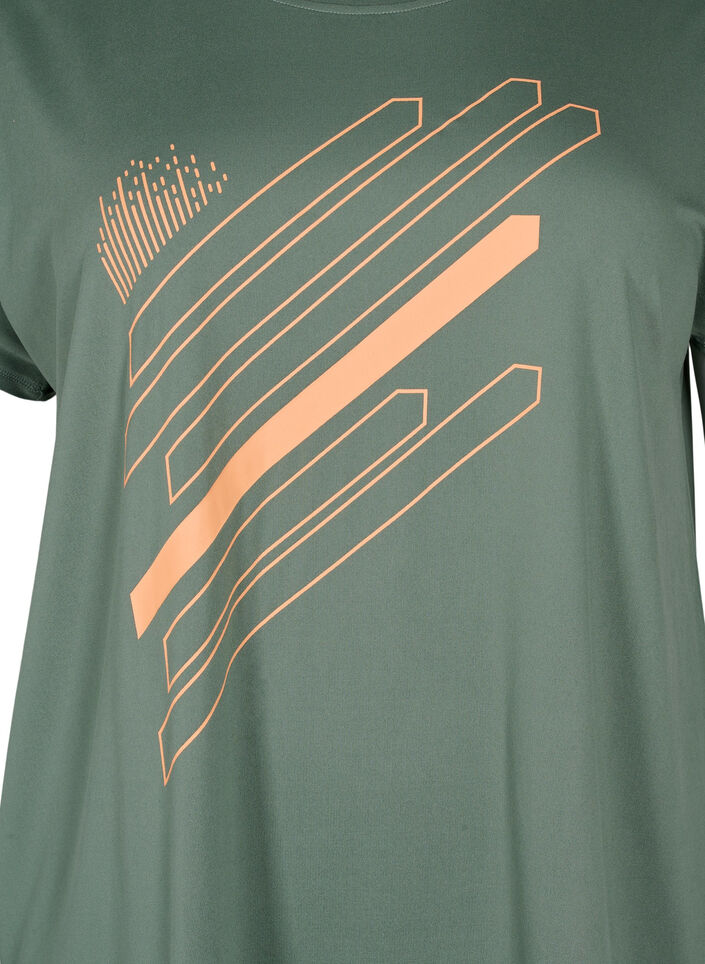 Korte mouw training t-shirt met print, Laurel W. w. Print, Packshot image number 2