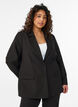Klassieke blazer met knoopsluiting, Zwart, Model image number 0
