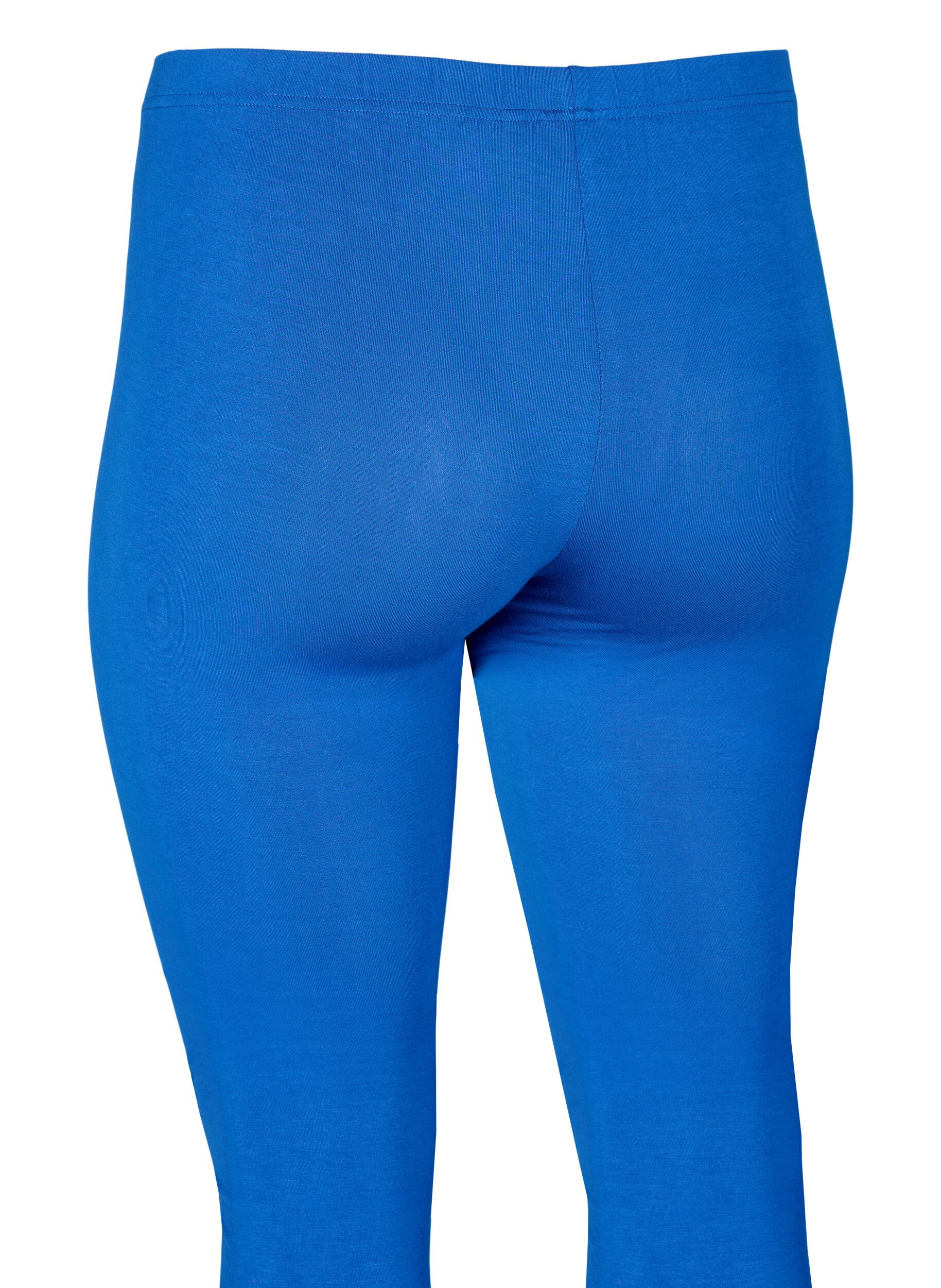 Zizzi Basic legging in viscose, Blauw, Packshot image number 3