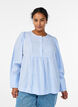 A-lijn geblokte blouse, Blauw, Model image number 0