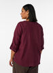 Katoenen blouse met een V-hals, Rood, Model image number 2