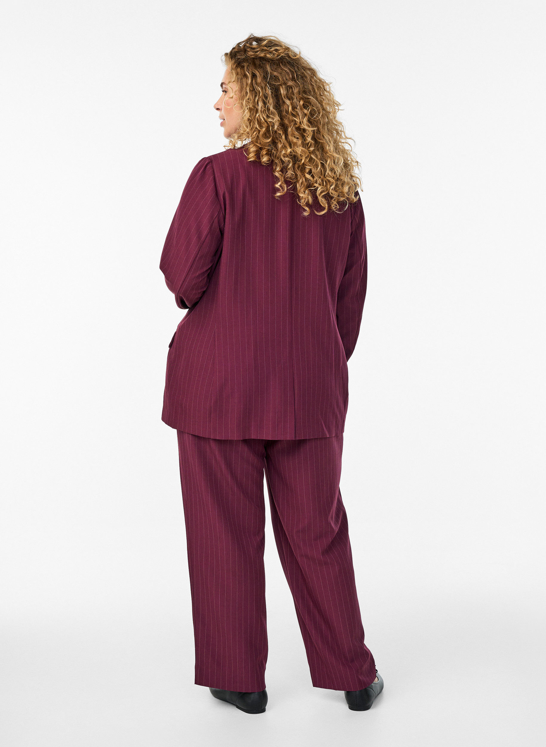 ZizziLosse broek met zakken, Rood, Model image number 1
