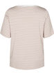 T-shirt met TENCEL™ Lyocell en strepen, Beige, Packshot image number 1
