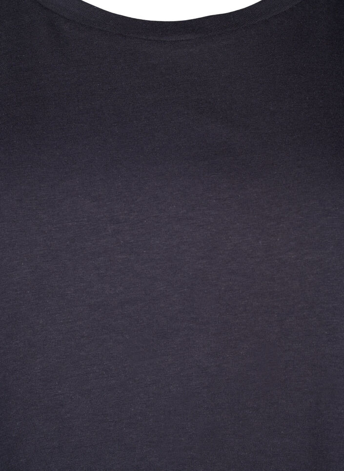 T-shirt met korte mouwen van katoenmix, Grijs, Packshot image number 2
