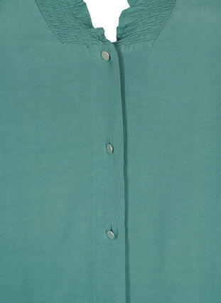 Viscose shirt blouse met lange mouwen, Sea Pine, Packshot image number 2