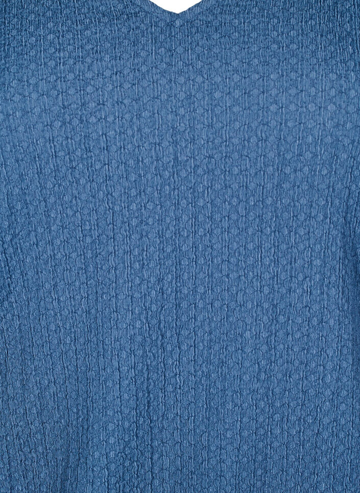 FLASH - Blouse met textuur en lange mouwen, Sargasso Sea, Packshot image number 2