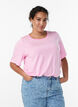T-shirt met TENCEL™ Lyocell en strepen, Roze, Model image number 0
