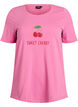 T-shirt met print, Roze, Packshot image number 0