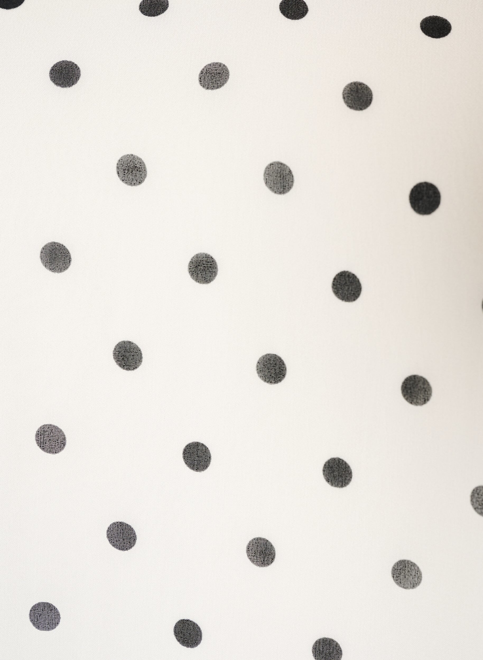 ZizziViscose jurk met ruches en doorschijnende mouwen, Wit, Packshot image number 2