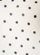 Viscose jurk met ruches en doorschijnende mouwen, Wit, Packshot image number 2