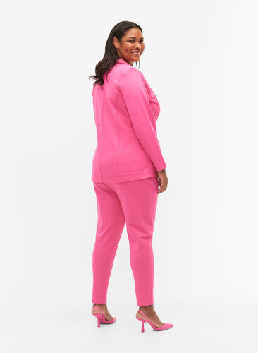 Cropped broek met zakken, Shocking Pink, Model image number 1