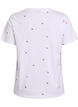 T-shirt in biologisch katoen met geborduurde motieven, Wit, Packshot image number 1