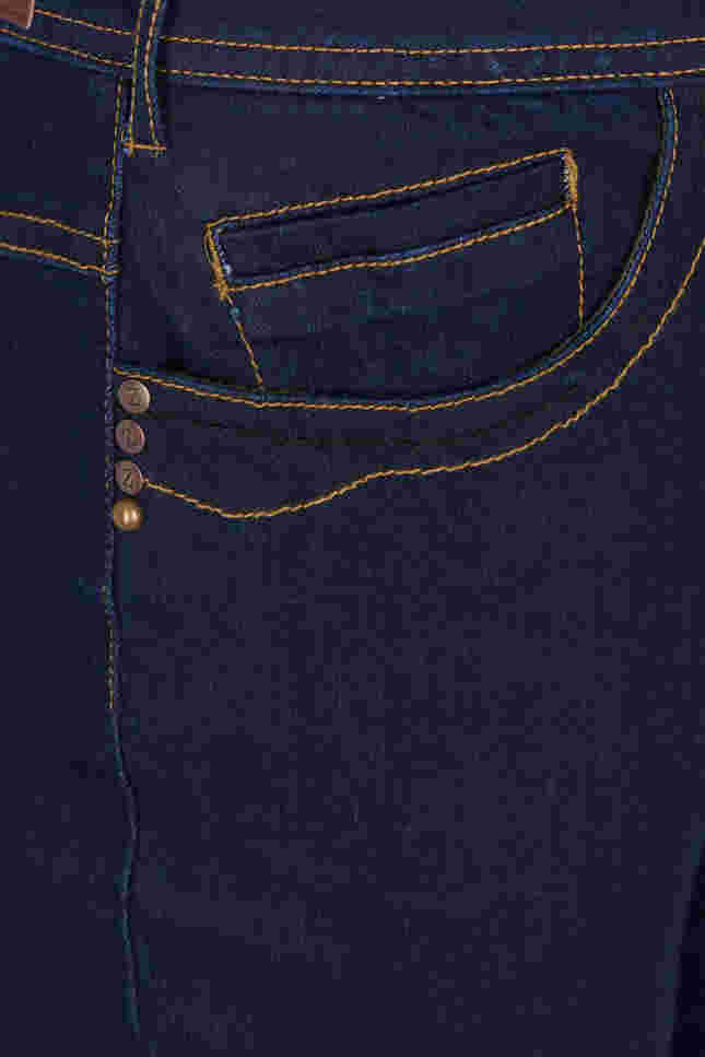 Slim fit Vilma jeans met hoge taille, Dk blue rinse, Packshot image number 2