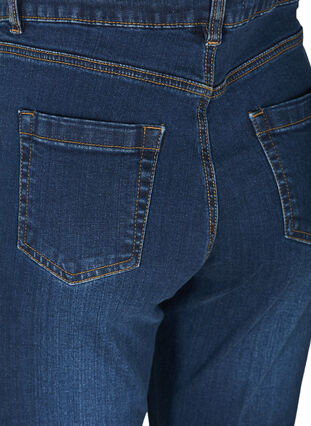 Ellen bootcut jeans met hoge taille, Dark blue denim, Packshot image number 3
