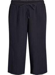 Culotte broek met een hoge taille, Zwart