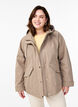 Korte lentejas met afneembare capuchon, Beige, Model image number 0