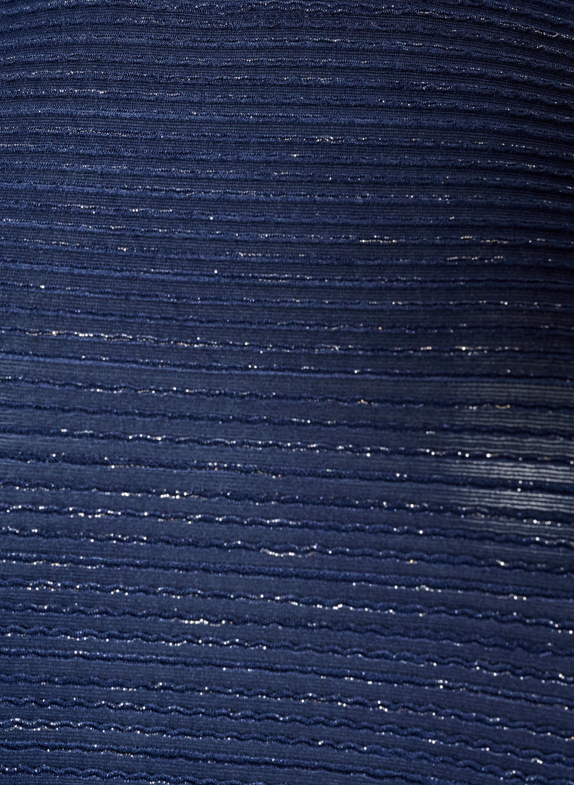 ZizziBlouse met structuur en glitter, Blauw, Packshot image number 2