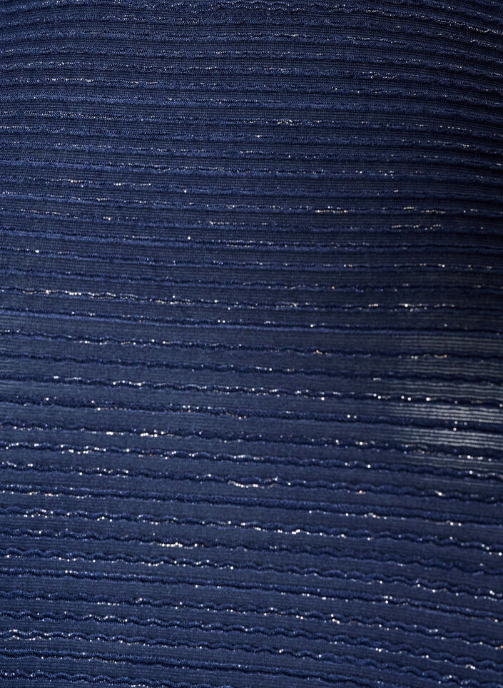 Blouse met structuur en glitter, Blauw, Packshot image number 2