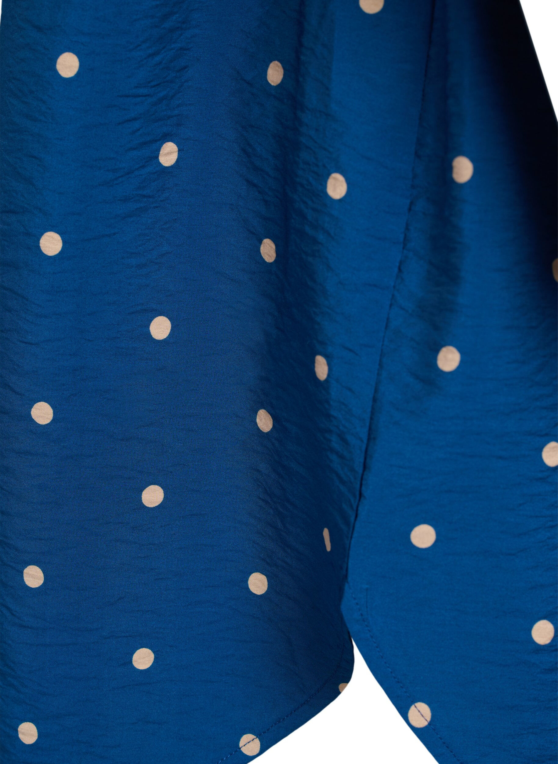 ZizziKorte jurk met kraag en borstzak, Blauw, Packshot image number 3