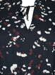 Tuniek met print en een ruchekraag, Black AOP Print, Packshot image number 2