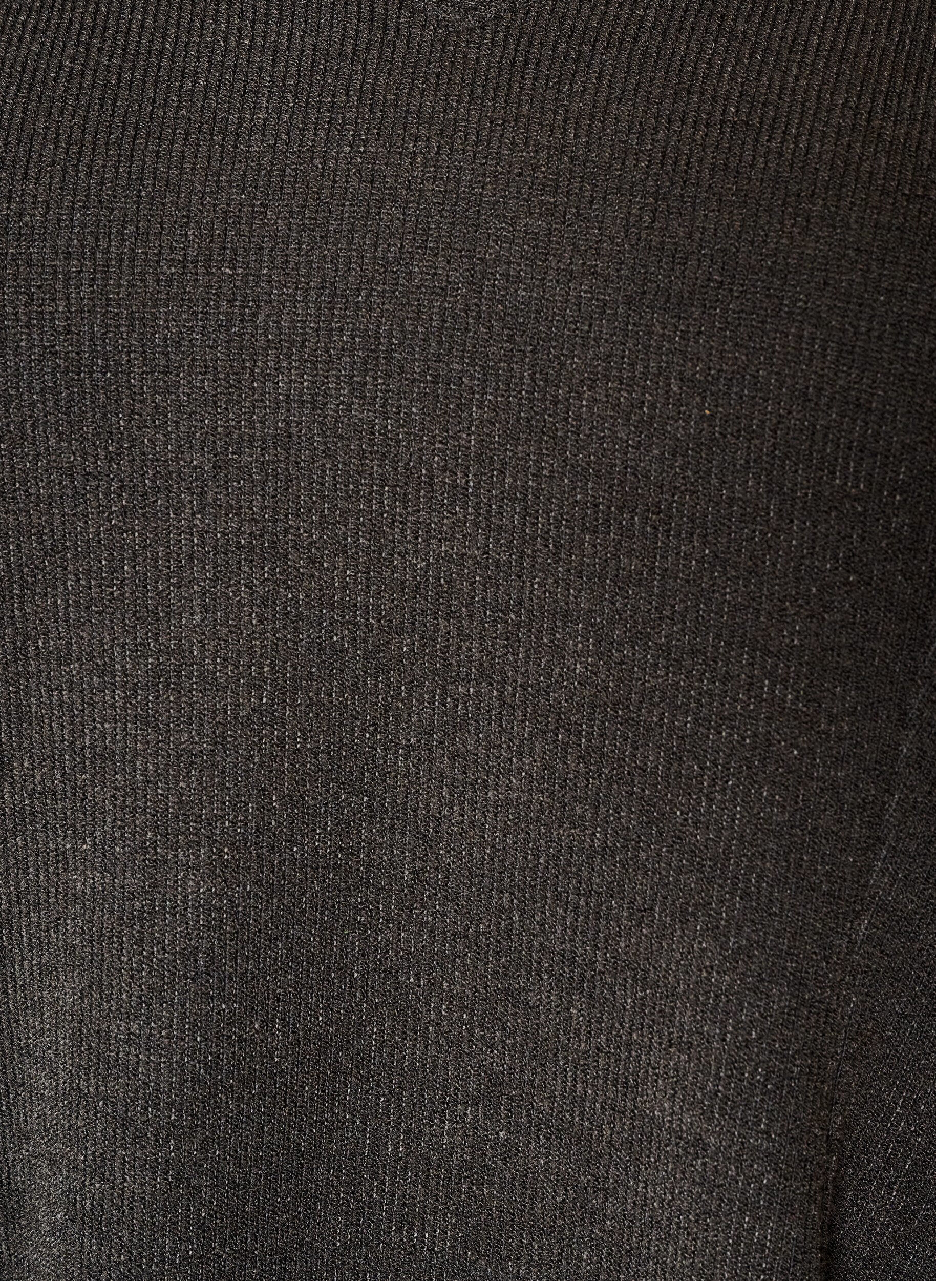 ZizziJersey blouse met een geribde textuur en een A-lijn pasvorm, Zwart, Packshot image number 2