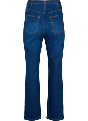 Megan jeans met normale pasvorm en extra hoge taille, Dark blue, Packshot image number 1