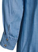 Midi overhemdjurk in zachte lyocell denim., Blauw, Packshot image number 4