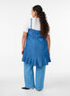Knielange jurk met bandjes in TENCEL&trade; Lyocell met een denimlook, Blauw, Model image number 2