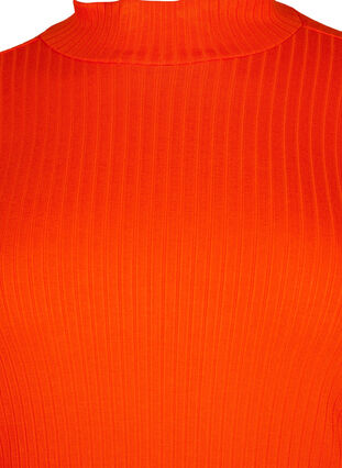 Getailleerde Blouse van viscose met hoge hals., Orange.com, Packshot image number 2