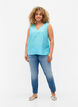 Viscose top met structuur, Bachelor Button, Model image number 2