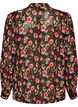 Blouse met all-overprint en korte knoopsluiting, Roze, Packshot image number 1