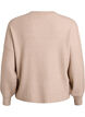 Vest van ribtricot met knopen, Beige, Packshot image number 1