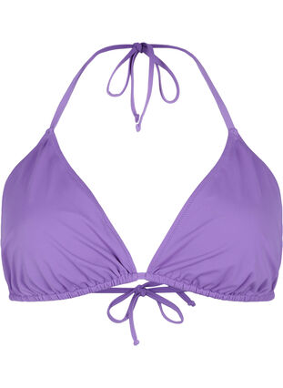 Effen triangel bikinitopje, Royal Lilac, Packshot image number 0